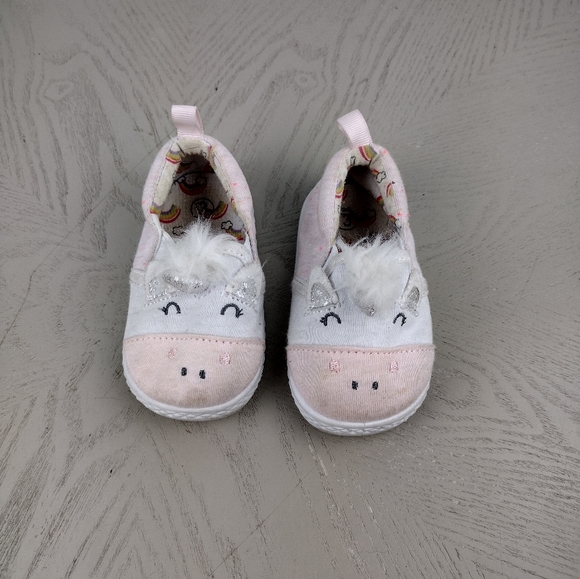 Cute Unicorn Baby Shoes sz 3 - Picture 5 of 5